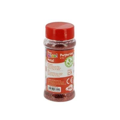 PURPURINA BIODEGRADABLE BOTE 60 G METAL ROJO FIXO  (00040751)