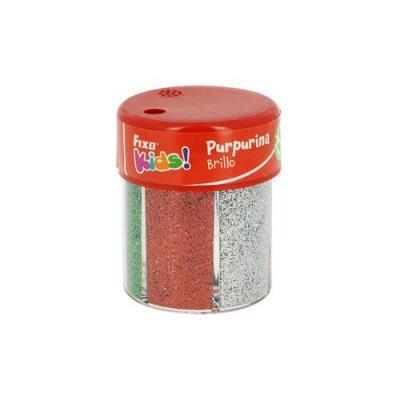 PURPURINA BIODEGRADABLE BOTE 80 G 6 COLORES SURT. METAL FIXO (00040898)