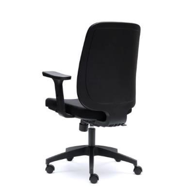 SILLA TORINO ERGONOMICA NEGRA TAPIZADA SISTEMA SINCRO , SOPORTE LUMBAR RESPALDO MALLA , BASE ALUMINI