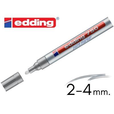 ROTULADOR PERMANENTE TINTA OPACA 750 PLATA EDDING (10750-54)