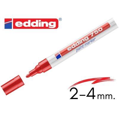 ROTULADOR PERMANENTE TINTA OPACA 750 ROJO EDDING (10750-2)