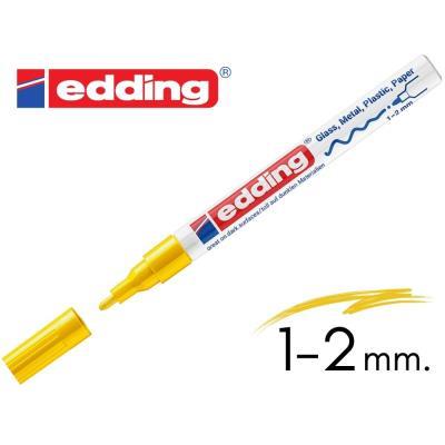 ROTULADOR EDDING 751 TINTA OPACA PUNTA MEDIA AMARILLO (10751-05)