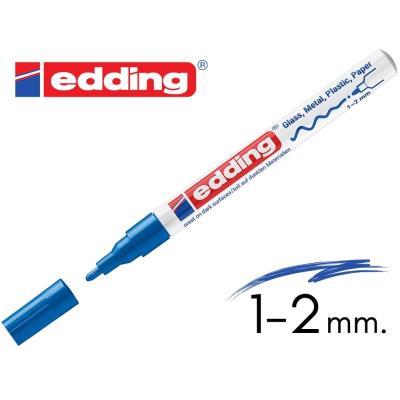 ROTULADOR EDDING 751 TINTA OPACA PUNTA MEDIA AZUL (10751-03)