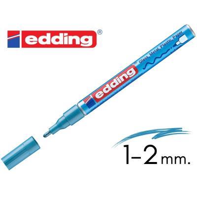ROTULADOR EDDING 751 TINTA OPACA  PUNTA MEDIA AZUL CLARO METALICO (10751-70)