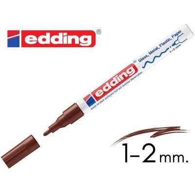 ROTULADOR EDDING 751 TINTA OPACA PUNTA MEDIA MARRON (10751-7)
