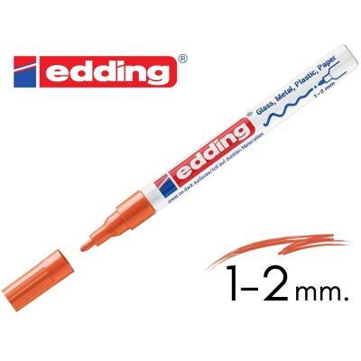 ROTULADOR EDDING 751 TINTA OPACA PUNTA MEDIA NARANJA (10751-6)