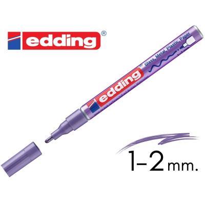 ROTULADOR EDDING 751 TINTA OPACA PUNTA MEDIA  VIOLETA  METALICO (10751-78)