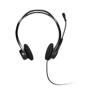 AURICULARES CON MICRÓFONO LOGITECH HEADSET PC 960 - CABLE USB - NEGRO -  981-000100