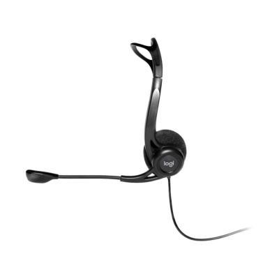AURICULARES CON MICRÓFONO LOGITECH HEADSET PC 960 - CABLE USB - NEGRO -  981-000100
