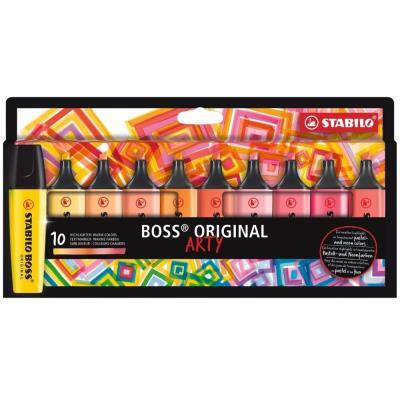 MARCADORES FLUORESCENTES PACK 10UDS. COLORES CÁLIDOS STABILO BOSS ARTY LINE (70/10-1-20)