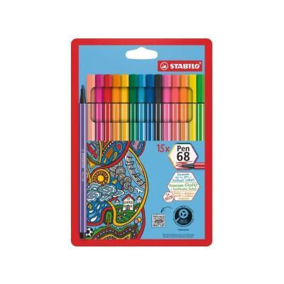 ROTULADORES PREMIUM PACK 15 COL. STABILO PEN 68 15 6815-2)