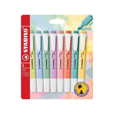 MARCADORES FLUORESCENTES PACK 8 UD. STABILO SWING COOL PASTEL (275/8-08-1)
