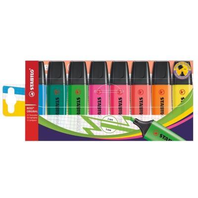 MARCADORES FLUORESCENTES PACK 8 COL. STABILO BOSS ORIGINAL (70/8)