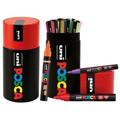 ROTULADOR ACRÍLICO LATA METÁLICA 13 UD. COLORES SURT. PC-5M PC-3M PC-5BR POSCA (302422455)