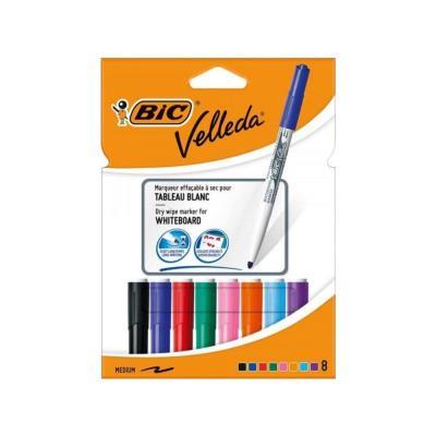 ROTULADOR PIZARRA BLANCA VELLEDA PAQ. 8 UD  P. CONICA 8 COL. (9581661) (503844)
