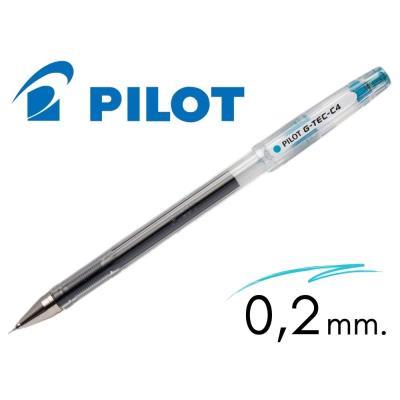 BOLIGRAFO GEL PILOT G-TEC C4 AZUL CLARO (NG4AC)