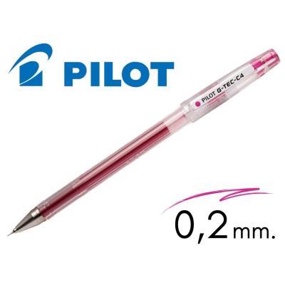 BOLIGRAFO GEL PILOT G-TEC C4 ROSA (NG4RS)