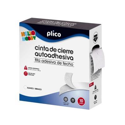 SET CINTAS DE CIERRE PLICO AUTOADHESIVAS 20 MM. X 10 M. BLANCO (13330)