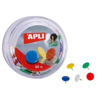 CHINCHETAS DE COLORES 50 UNIDADES DE APLI. (11733)