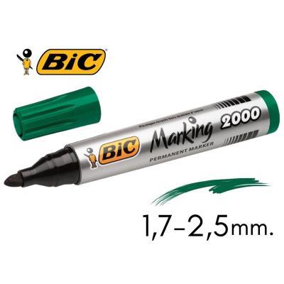 ROTULADOR PERMANENTE VERDE 2000 PUNTA CONICA BIC VERDE (8209123)