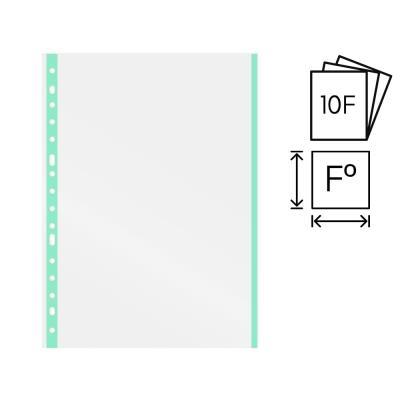 FUNDA MULTITALADRO P.P. Fº INDICADOR MINT BOLSA DE 10 FUNDAS GRAFOPLÁS (05511126)