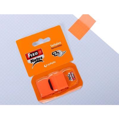 BANDERITAS FIXO CON DISPENSADOR 50 HOJAS NARANJA (65006652)
