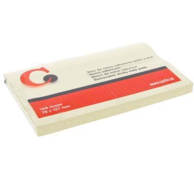 BLOC DE NOTAS ADHESIVAS QUITA Y PON CARLIN 76X127 MM CON 100 HOJAS (175986)