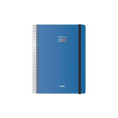 AGENDA ANUAL ESPIRAL T/PP C/ GOMA A5 D/P SYNCRO AZUL DOHE 2027 (13628)
