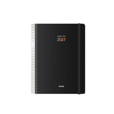 AGENDA ANUAL ESPIRAL T/PP C/ GOMA A5 D/P SYNCRO NEGRO DOHE 2027