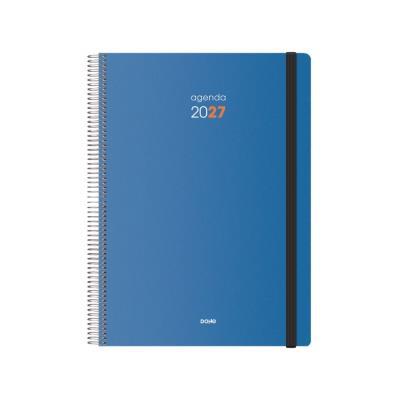 AGENDA ANUAL ESPIRAL T/PP C/ GOMA A4 D/P SYNCRO AZUL 2027 DOHE  (11625)