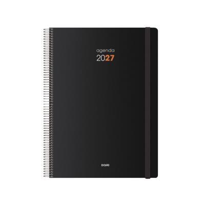 AGENDA ANUAL ESPIRAL T/PP C/ GOMA A4 D/P SYNCRO NEGRO 2027 DOHE (11617)