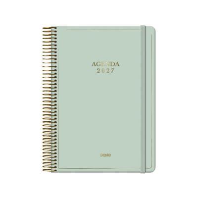 AGENDA ANUAL ESPIRAL T/D A5 D/P VELVET VERDE 2027 DOHE (13198)