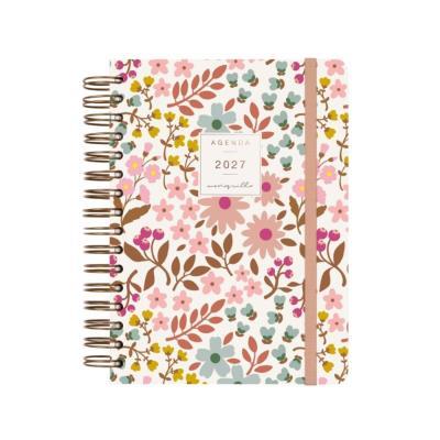 AGENDA ANUAL ESPIRAL T/D 155X212  D/P 12 MESES MONIQUILLA ROSA FINOCAM (770110427)