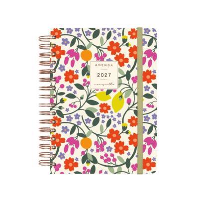 AGENDA ANUAL ESPIRAL T/D 155X212  D/P 12 MESES MONIQUILLA VERDE FINOCAM (770110327)