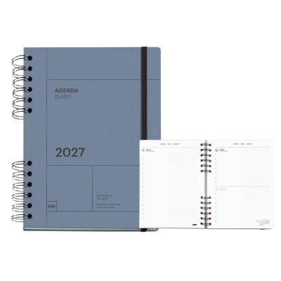 AGENDA MIQUELRIUS PLUS CON ESPIRAL 155X213 MM S/V 2027 12 MESES 100G COLOR GRIS APLI