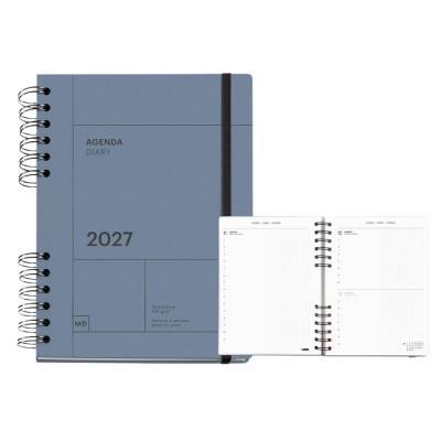 AGENDA MIQUELRIUS PLUS CON ESPIRAL 155X213 MM D/P 2027 12 MESES 100G COLOR GRIS APLI (MR34643)