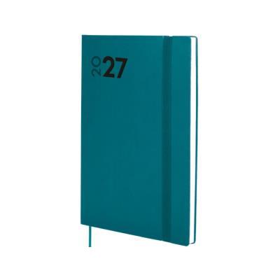 AGENDA ANUAL ENCUADERNADA T/B A5 C/ GOMA D/P TURQUESA DYNAMIC MARA FINOCAM (621165827)