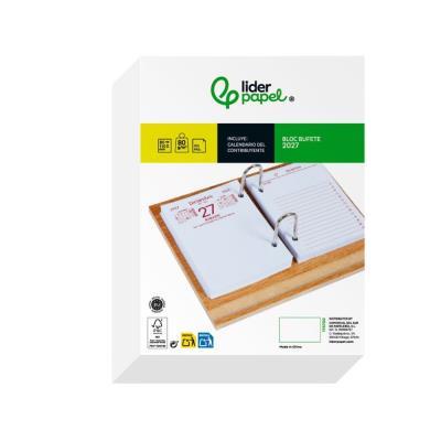BLOC BUFETE D/P 80X110 MM 80 GR 2027 LIDERPAPEL (175750)
