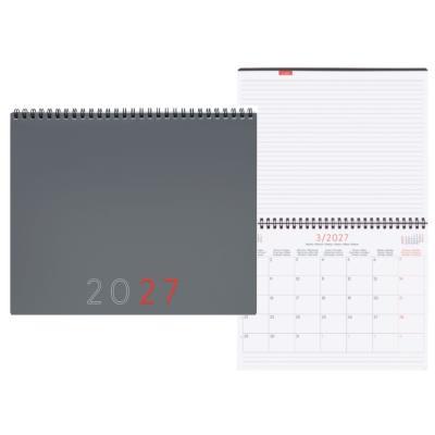 PLANIFICADOR ESPIRAL MES VISTA + NOTAS COLOR GRIS FINOCAM (625505027)