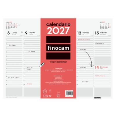 CALENDARIO VADE DE SOBREMESA ENCOLADO S/VV 42X31CM FINOCAM 2027 (780240027)