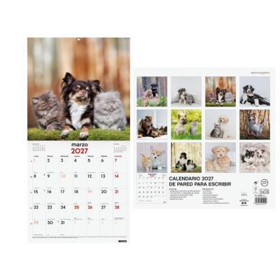 CALENDARIO DE PARED 30X30 CM "PERROS Y GATOS" FINOCAM (780303927)