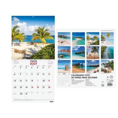 CALENDARIO DE PARED 30X30 CM "PAISAJES PARADISIACOS" FINOCAM (780304027)