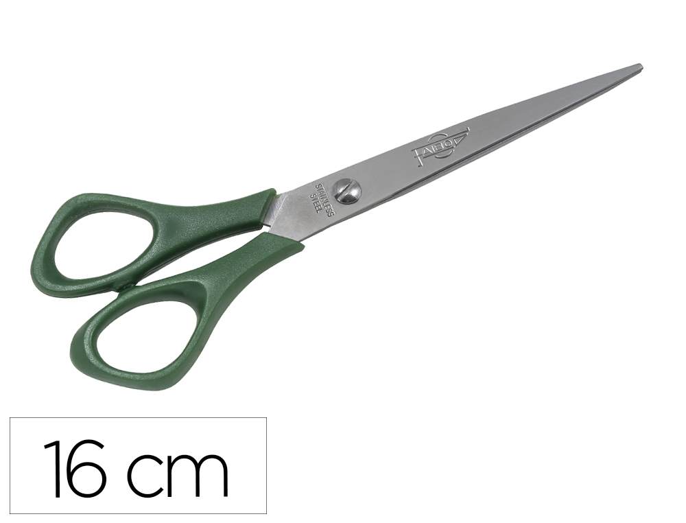 TIJERA OFICINA FAIBO ACERO INOXIDABLE 16 CM EMPUADURA ERGONOMICA