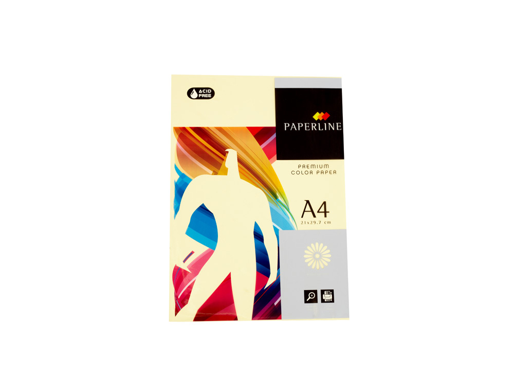 PAPEL COLOR FABRISA DIN A4 80G/M2 CREMA PAQUETE DE 500 HOJAS