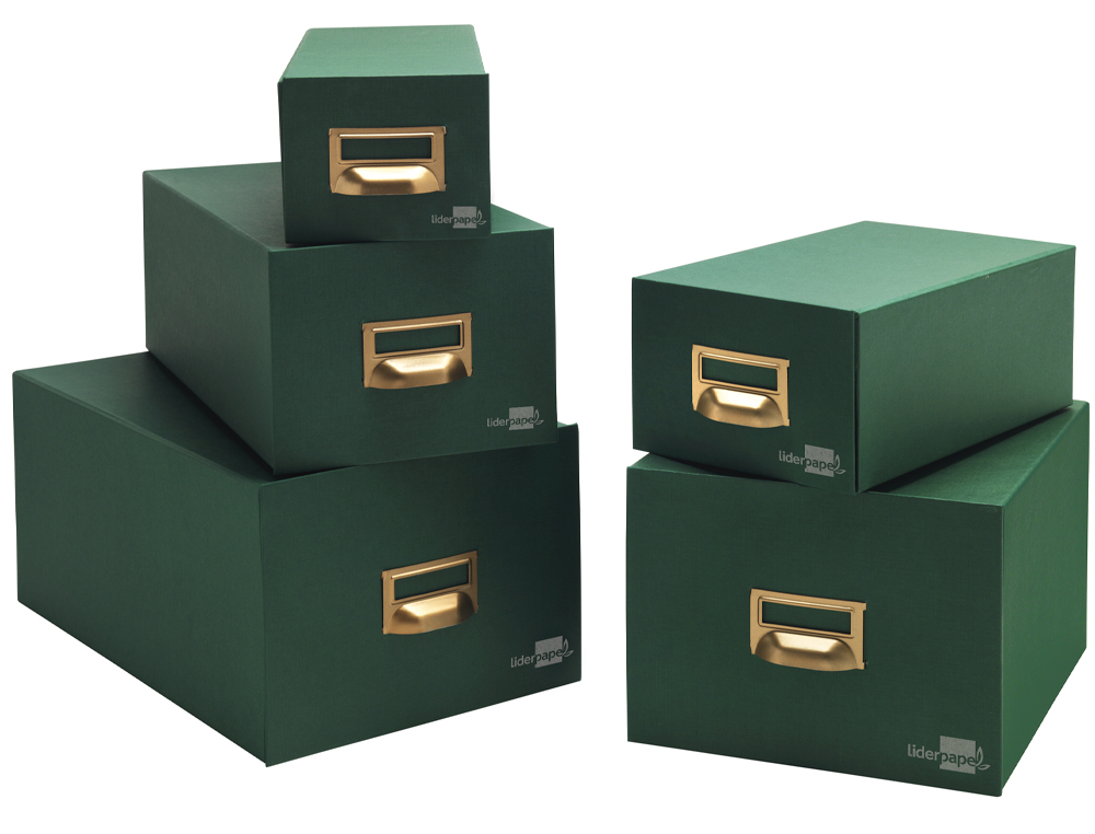 FICHERO FICHAS TELA VERDE 500 FICHAS N.1 TAMAO 65X95 MM