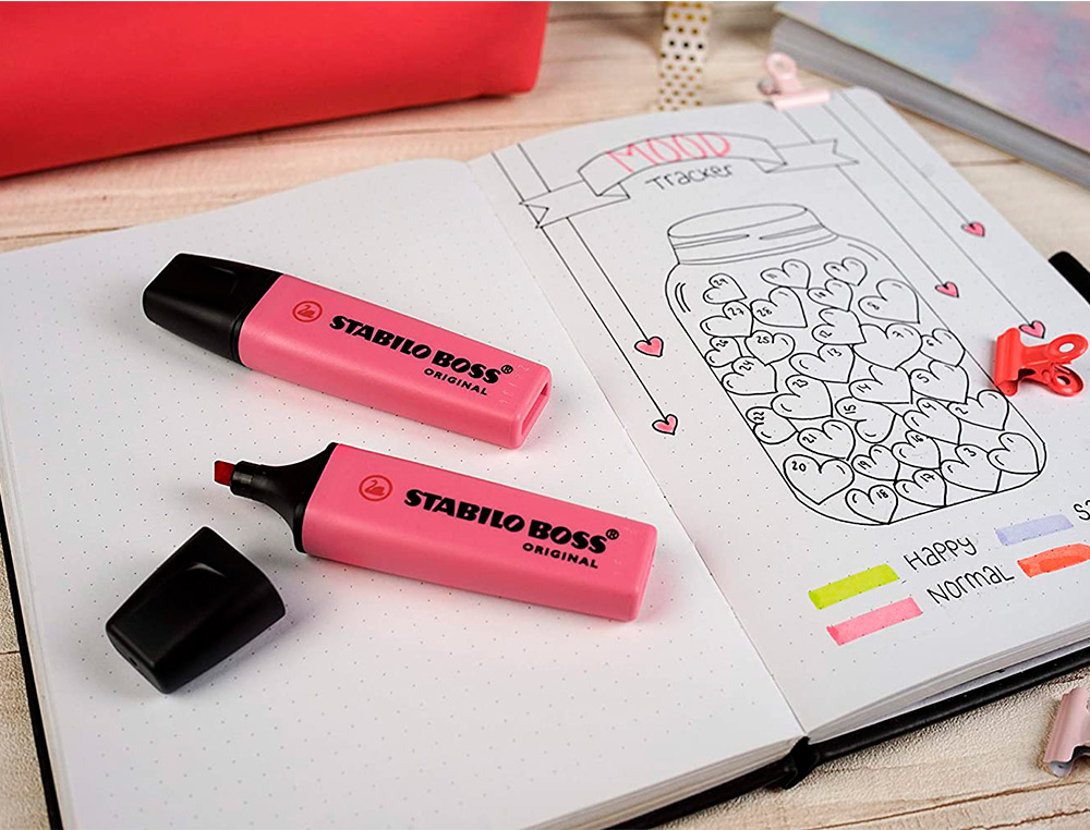 ROTULADOR STABILO BOSS FLUORESCENTE 70 PASTEL ROSA CEREZO EN FLOR
