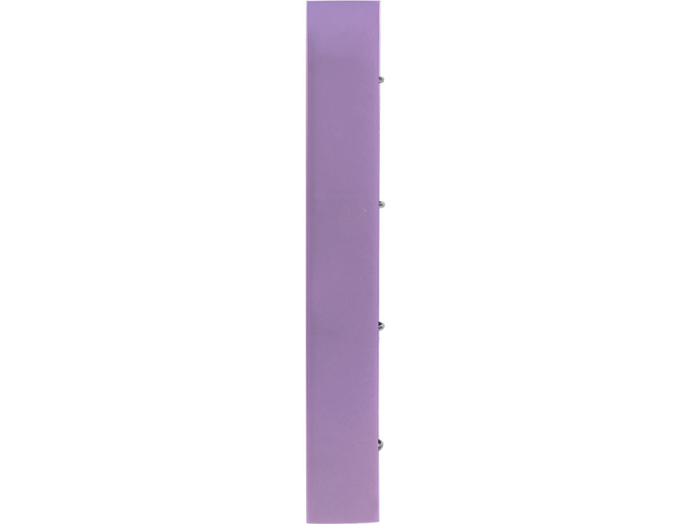 CARPETA CON RECAMBIO LIDERPAPEL A4 CUADRO 5MM 100 HOJAS 80G POLIPROPILENO 4 ANILLAS MIXTAS 25MM LAVANDA