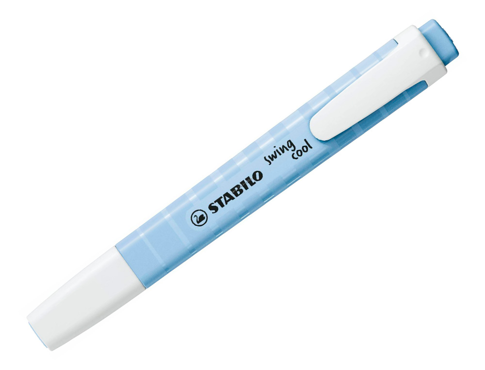 ROTULADOR STABILO FLUORESCENTE FINO SWING COOL PASTEL AZUL NUBLADO