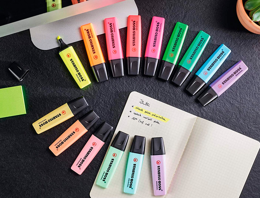 ROTULADOR STABILO BOSS FLUORESCENTE 70 PASTEL GRIS POLVORIENTO