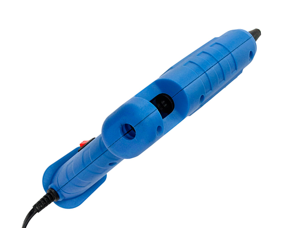 PISTOLA DE SILICONA CALIENTE LIDERPAPEL DE 100 W CON GATILLO DISPENSADOR Y 2 BARRAS DE REPUESTO DE 11 MM